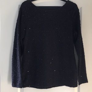 Black sequin sweater